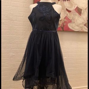 Girls beautiful navy formal dress